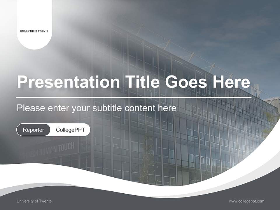 University of Twente Lecture Sharing and Networking Event PPT Template4:3 ratio PPT effect preview image4