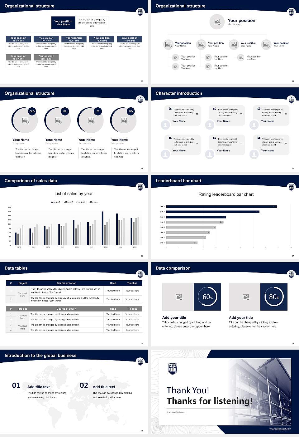 University of Wollongong Academic Presentation/Research Findings Report PPT Template16:9 ratio PPT effect preview image4