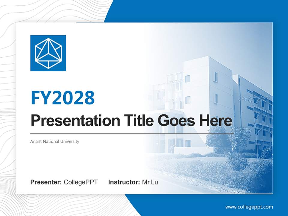 Anant National University Academic Presentation/Research Findings Report PPT Template4:3 ratio PPT effect preview image5