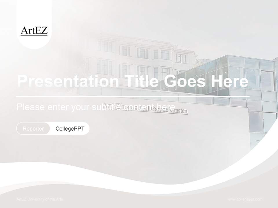 ArtEZ University of the Arts Lecture Sharing and Networking Event PPT Template4:3 ratio PPT effect preview image4