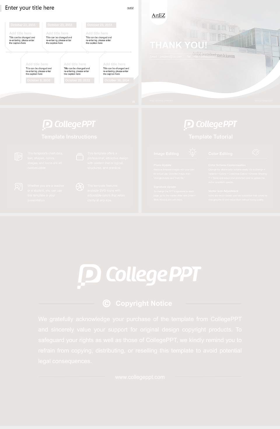 ArtEZ University of the Arts Lecture Sharing and Networking Event PPT Template4:3 ratio PPT effect preview image4