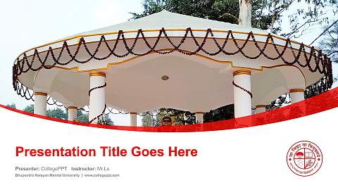 Bhupendra Narayan Mandal University Course/Courseware Creation PPT Template
