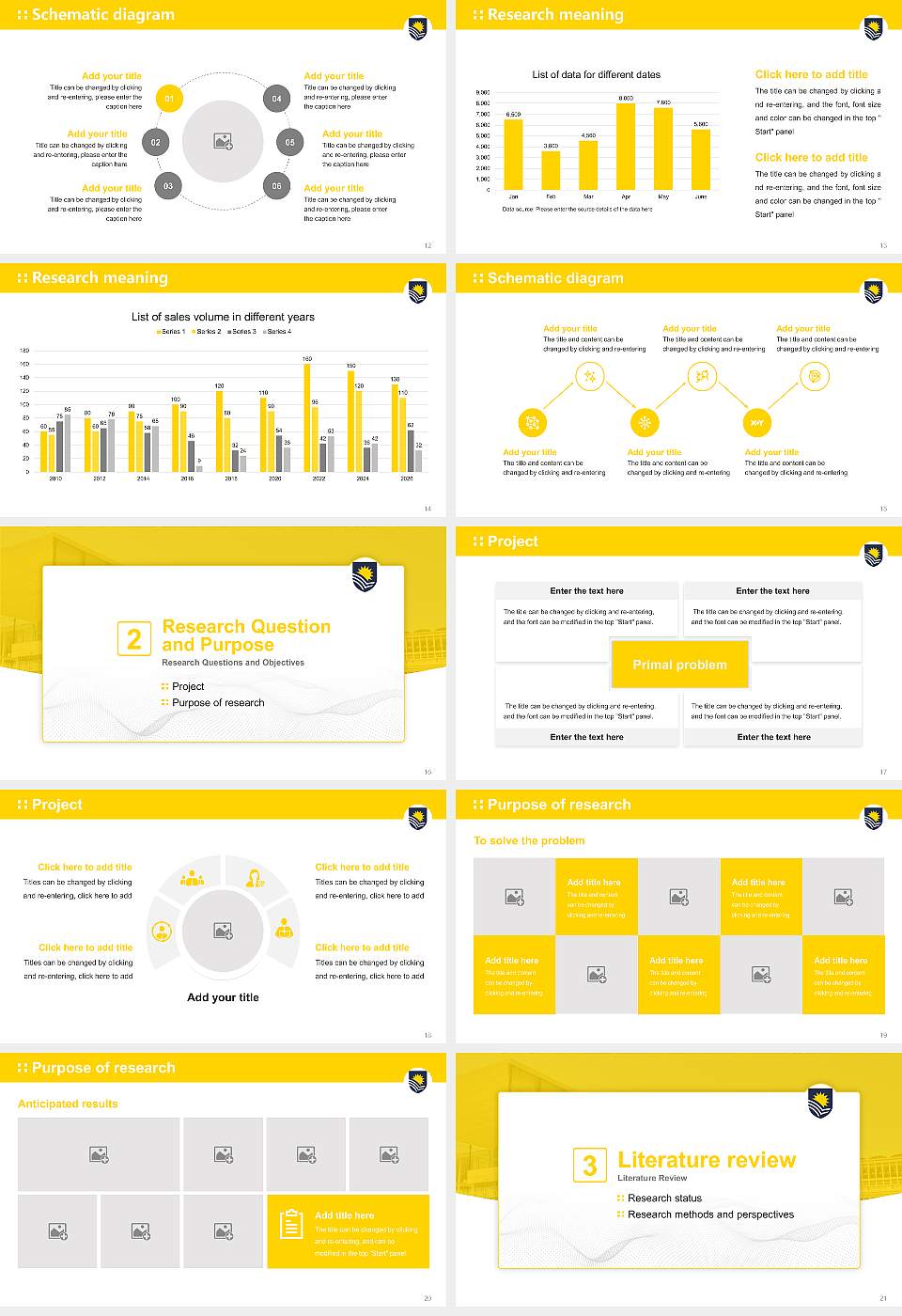 Flinders University Graduation Thesis Defense PPT Template16:9 ratio PPT effect preview image3