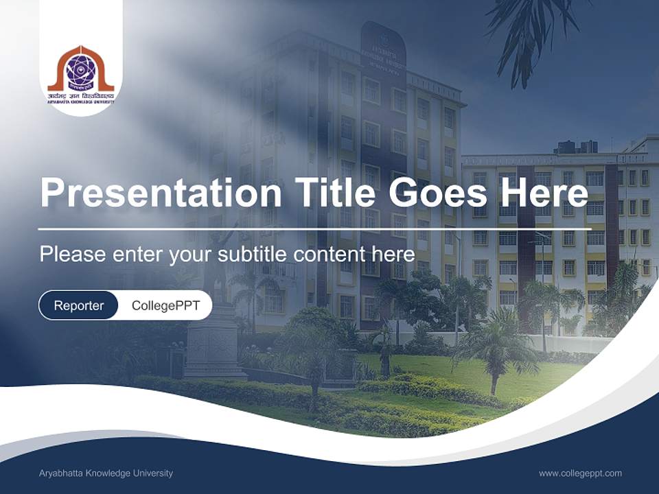 Aryabhatta Knowledge University Lecture Sharing and Networking Event PPT Template4:3 ratio PPT effect preview image4