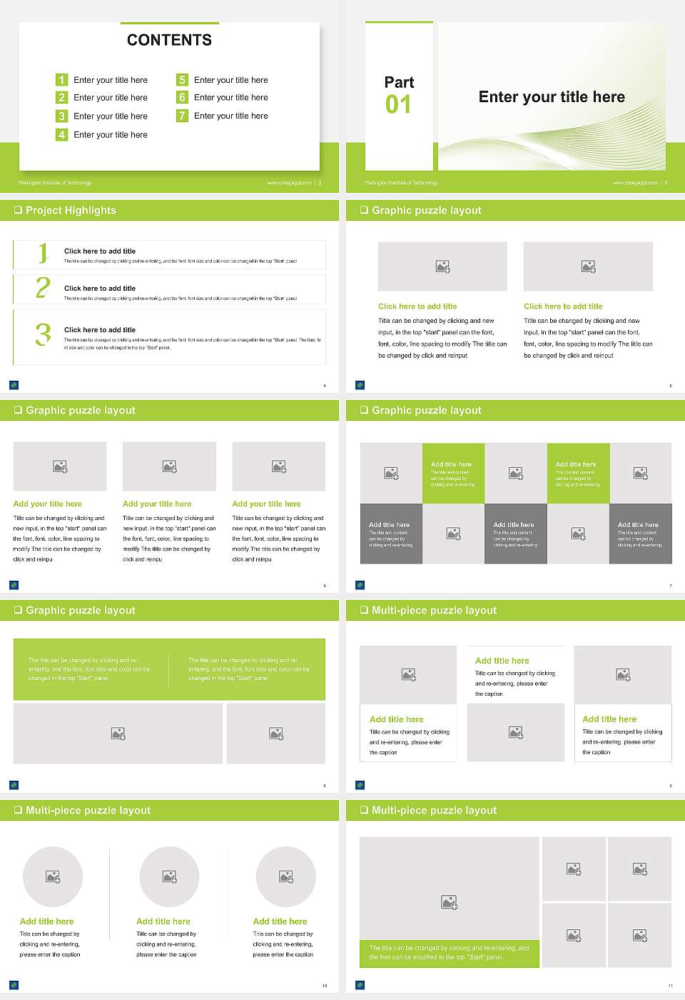 Wellington Institute of Technology General Purpose PPT Template16:9 ratio PPT effect preview image2