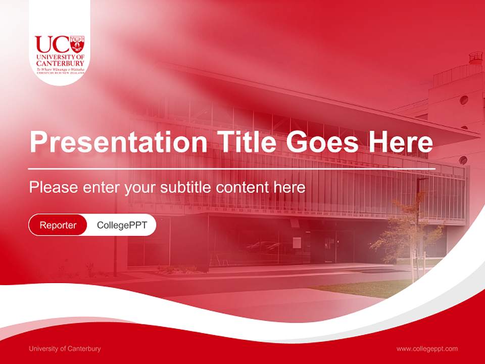 University of Canterbury Lecture Sharing and Networking Event PPT Template4:3 ratio PPT effect preview image4