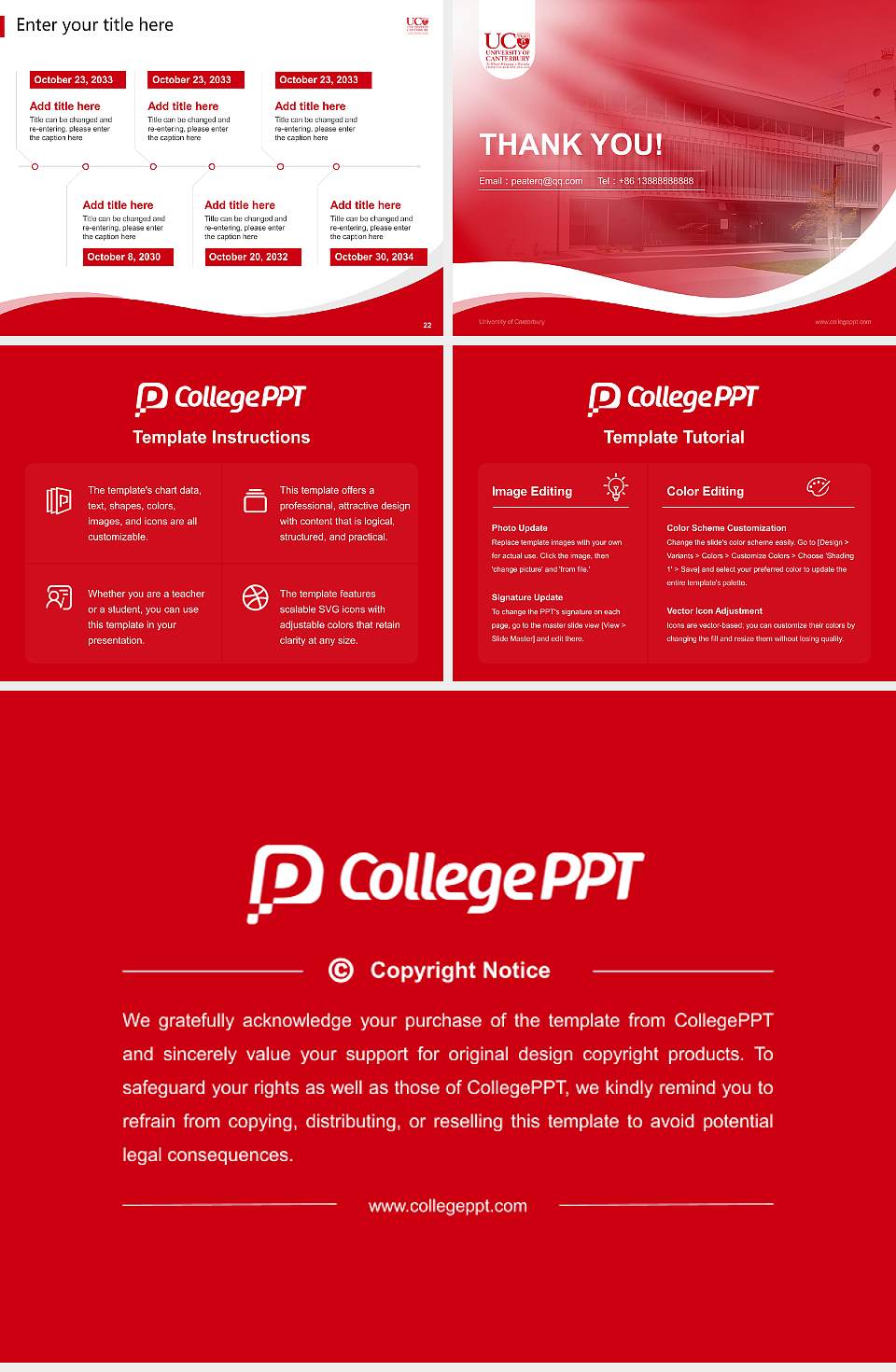 University of Canterbury Lecture Sharing and Networking Event PPT Template4:3 ratio PPT effect preview image4