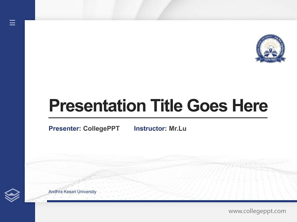 Andhra Kesari University Thesis Proposal/Graduation Defense PPT Template4:3 ratio PPT effect preview image5