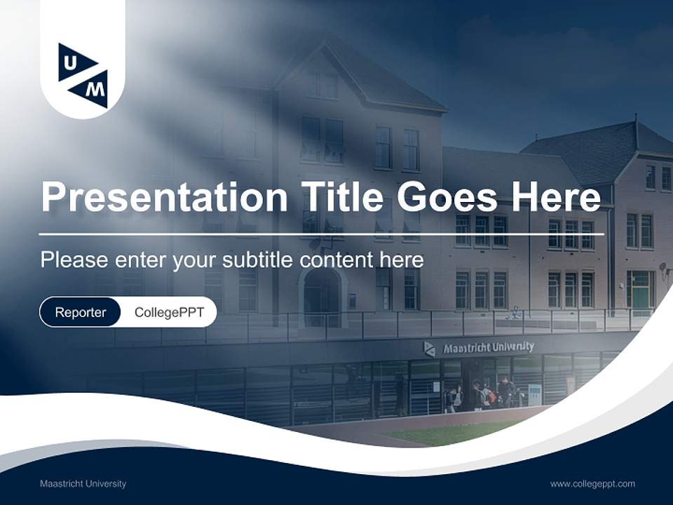 Maastricht University Lecture Sharing and Networking Event PPT Template4:3 ratio PPT effect preview image4