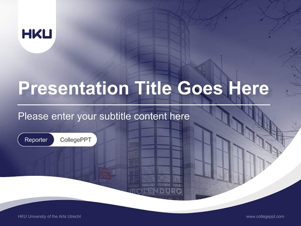 HKU University of the Arts Utrecht Lecture Sharing and Networking Event PPT Template4:3 ratio PPT effect preview image4