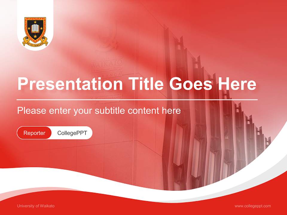University of Waikato Lecture Sharing and Networking Event PPT Template4:3 ratio PPT effect preview image4