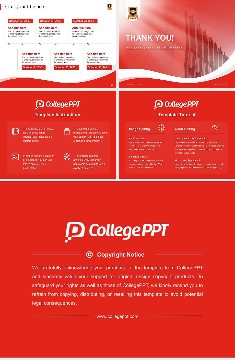 University of Waikato Lecture Sharing and Networking Event PPT Template4:3 ratio PPT effect preview image4