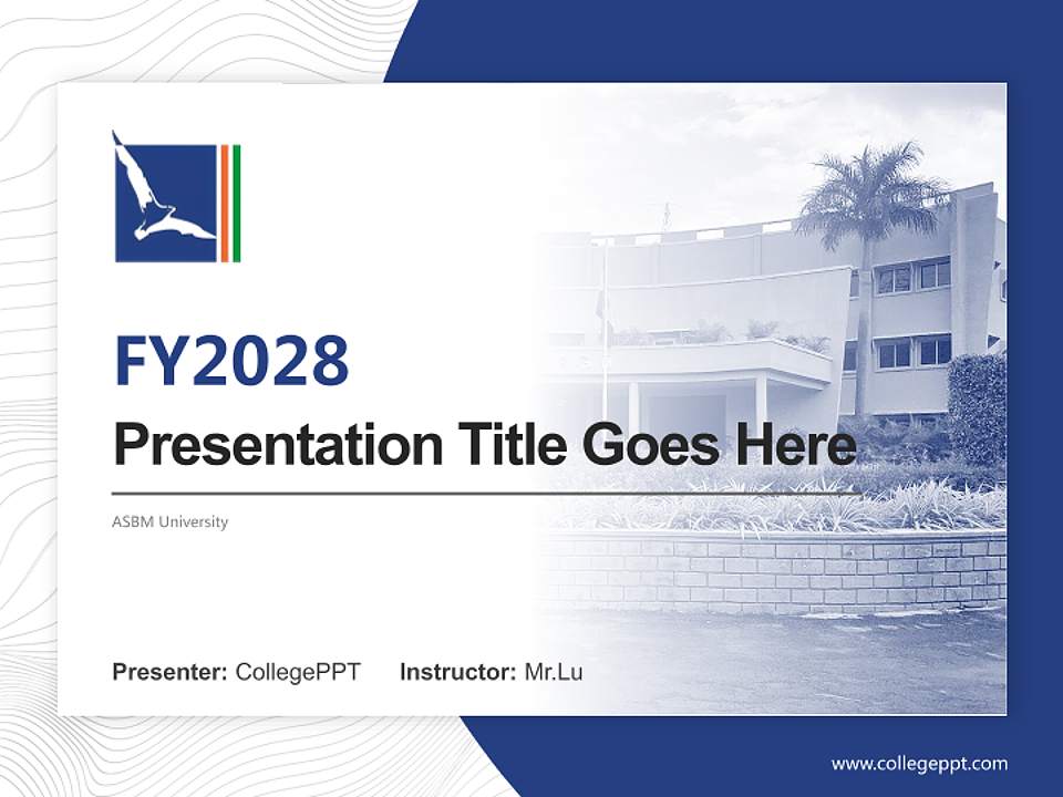 ASBM University Academic Presentation/Research Findings Report PPT Template4:3 ratio PPT effect preview image5