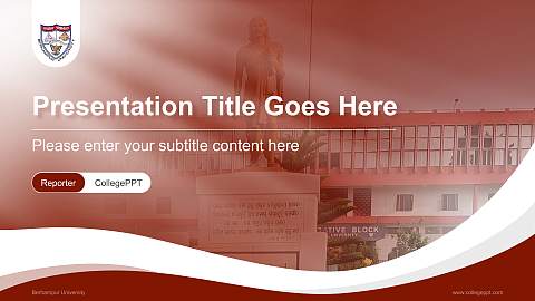Berhampur University Lecture Sharing and Networking Event PPT Template