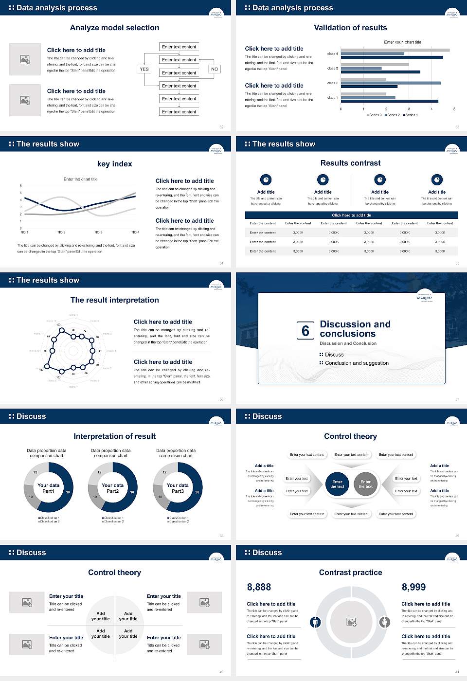 Marino Institute of Education Graduation Thesis Defense PPT Template16:9 ratio PPT effect preview image5