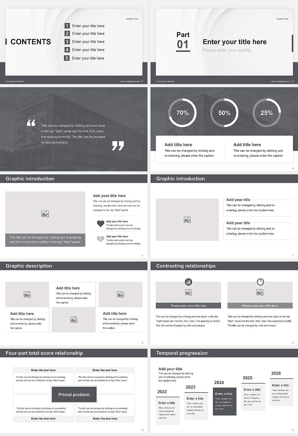 University of Twente Thesis Proposal/Graduation Defense PPT Template16:9 ratio PPT effect preview image2