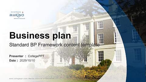 Marino Institute of Education Competition/Entrepreneurship Contest PPT Template
