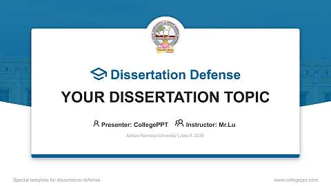Adikavi Nannaya University Graduation Thesis Defense PPT Template