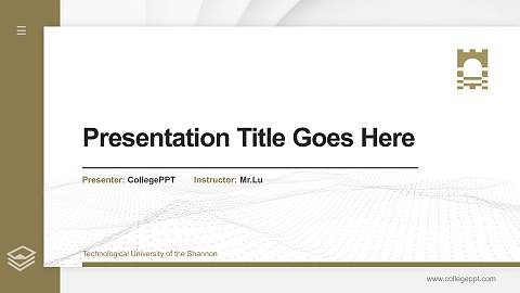 Technological University of the Shannon Thesis Proposal/Graduation Defense PPT Template