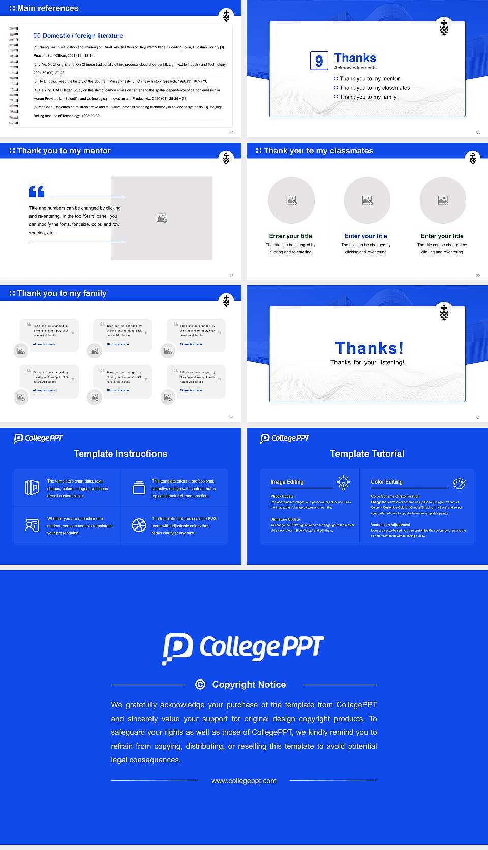 University of Technology Sydney Graduation Thesis Defense PPT Template16:9 ratio PPT effect preview image7