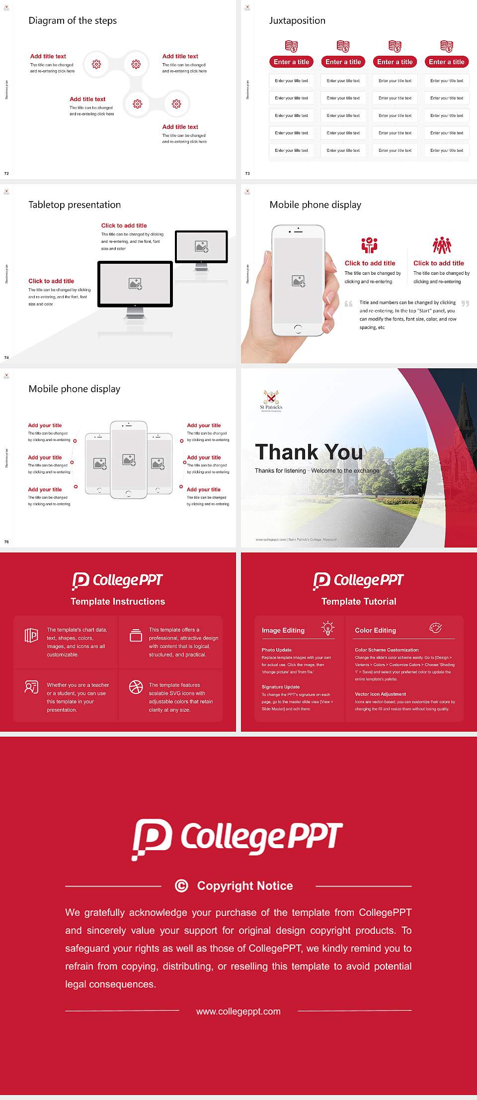 Saint Patrick’s College, Maynooth Competition/Entrepreneurship Contest PPT Template4:3 ratio PPT effect preview image9