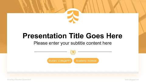 University of Southern Queensland National Scholarship Defense PPT Template