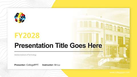 Waikato Institute of Technology Academic Presentation/Research Findings Report PPT Template