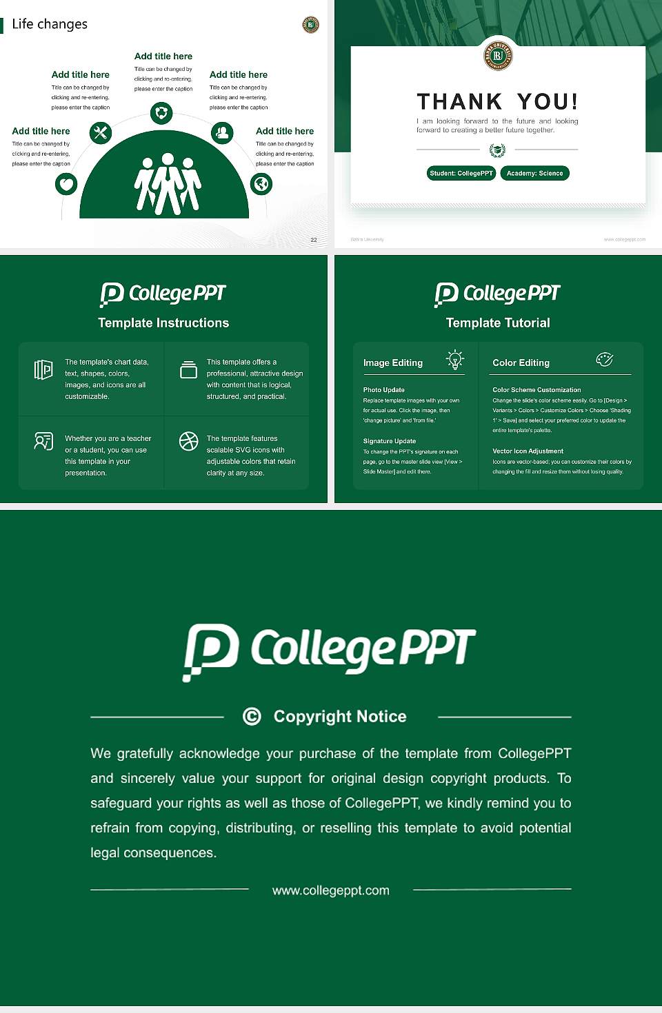 Bahra University National Scholarship Defense PPT Template4:3 ratio PPT effect preview image4