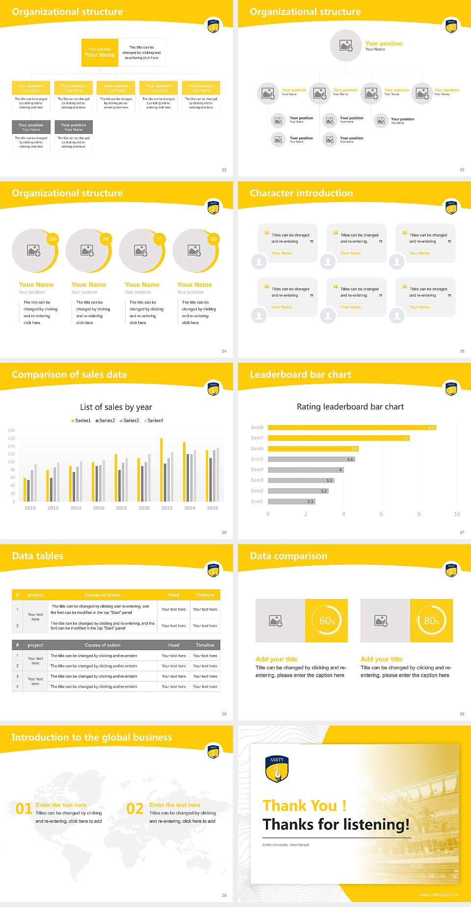 Amity University, West Bengal Academic Presentation/Research Findings Report PPT Template4:3 ratio PPT effect preview image4