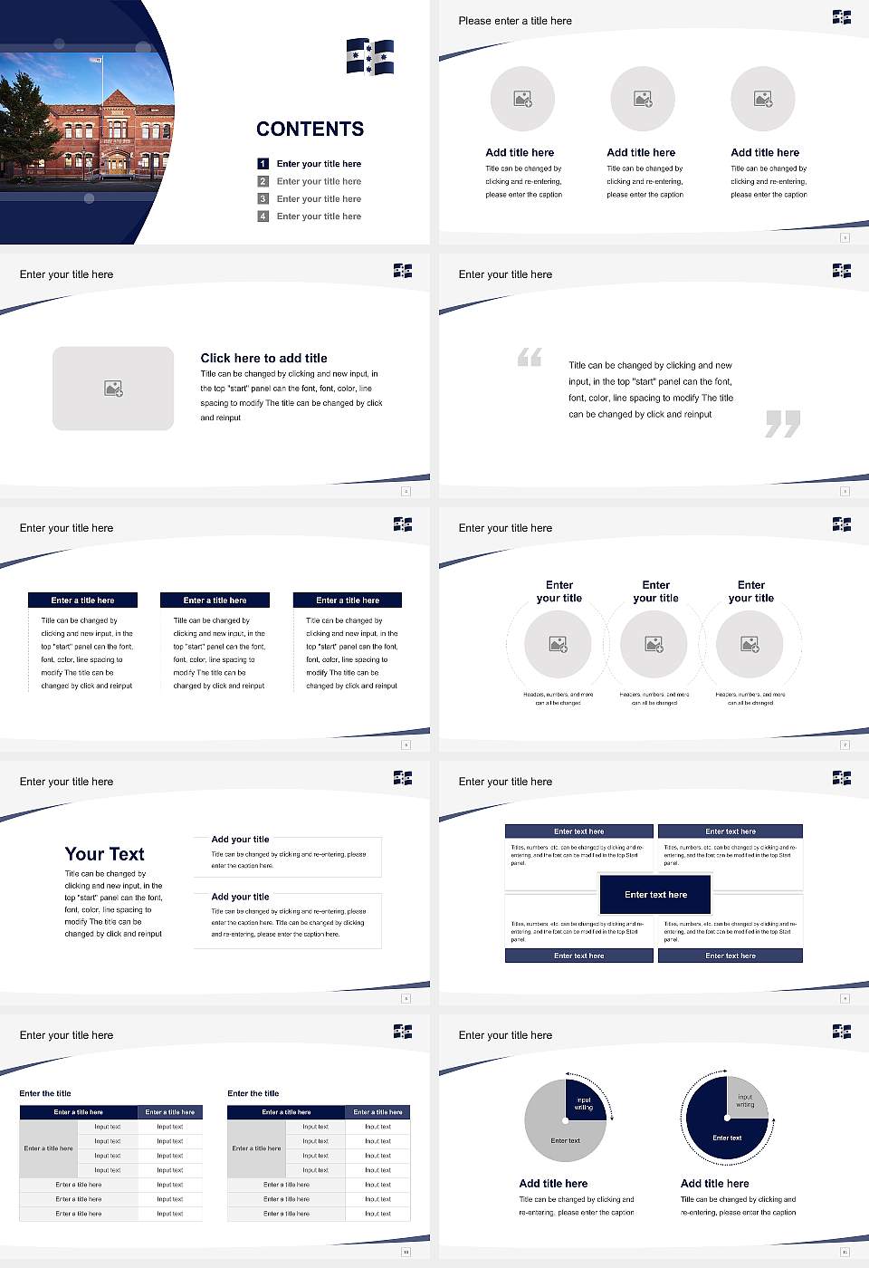 Federation University Australia Course/Courseware Creation PPT Template16:9 ratio PPT effect preview image2