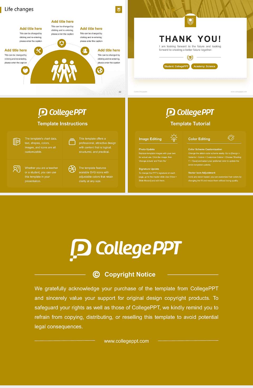 Curtin Singapore National Scholarship Defense PPT Template4:3 ratio PPT effect preview image4