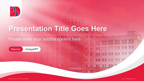 Babu Banarasi Das University Lecture Sharing and Networking Event PPT Template