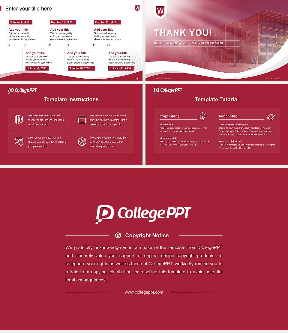Western Sydney University Lecture Sharing and Networking Event PPT Template16:9 ratio PPT effect preview image4