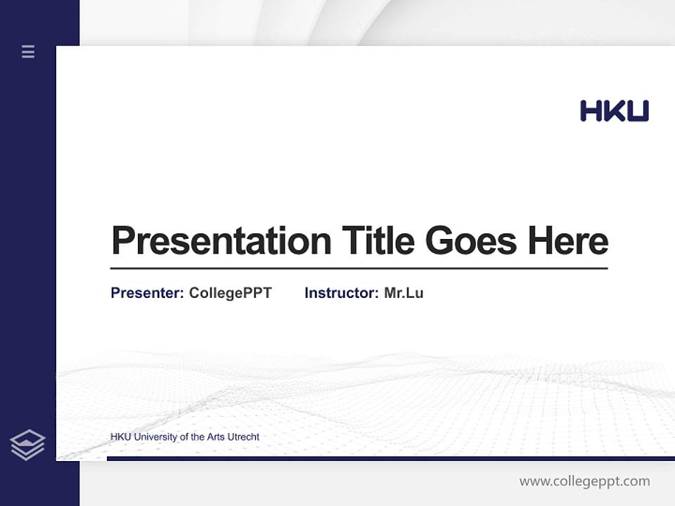 HKU University of the Arts Utrecht Thesis Proposal/Graduation Defense PPT Template4:3 ratio PPT effect preview image5