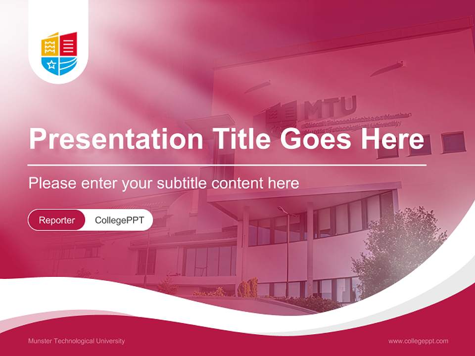 Munster Technological University Lecture Sharing and Networking Event PPT Template4:3 ratio PPT effect preview image4