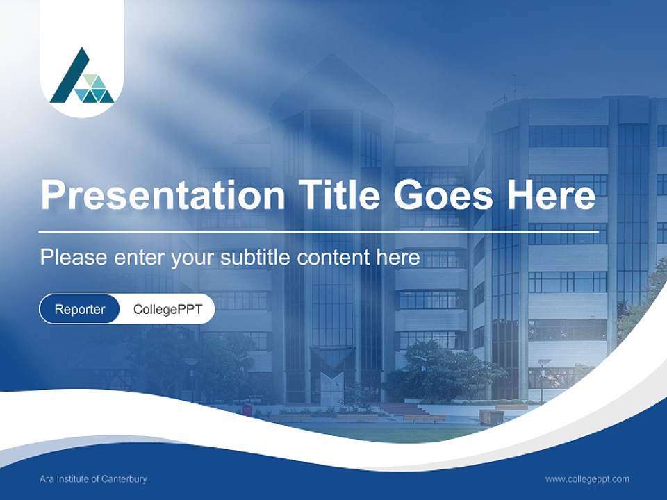 Ara Institute of Canterbury Lecture Sharing and Networking Event PPT Template4:3 ratio PPT effect preview image4