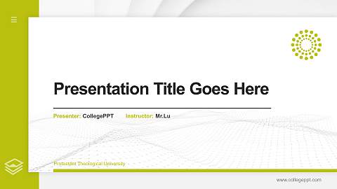 Protestant Theological University Thesis Proposal/Graduation Defense PPT Template