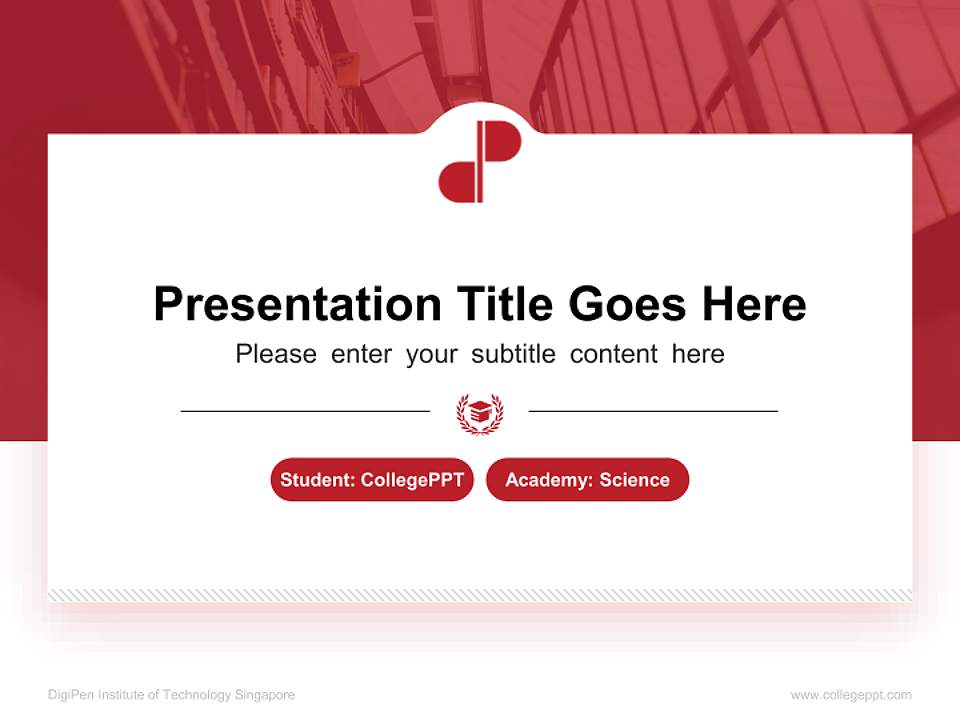 DigiPen Institute of Technology Singapore National Scholarship Defense PPT Template4:3 ratio PPT effect preview image4