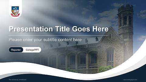 The University of Adelaide Lecture Sharing and Networking Event PPT Template