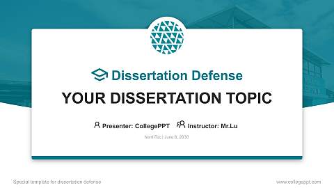 NorthTec Graduation Thesis Defense PPT Template