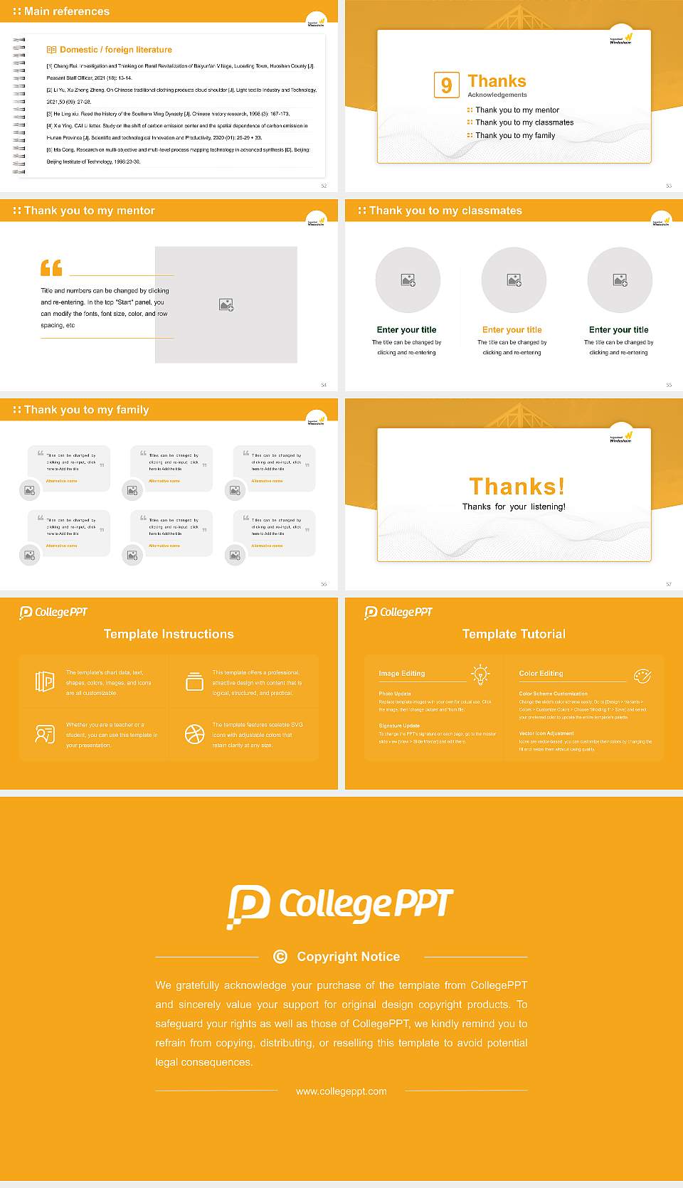 Windesheim University of Applied Sciences Graduation Thesis Defense PPT Template16:9 ratio PPT effect preview image7