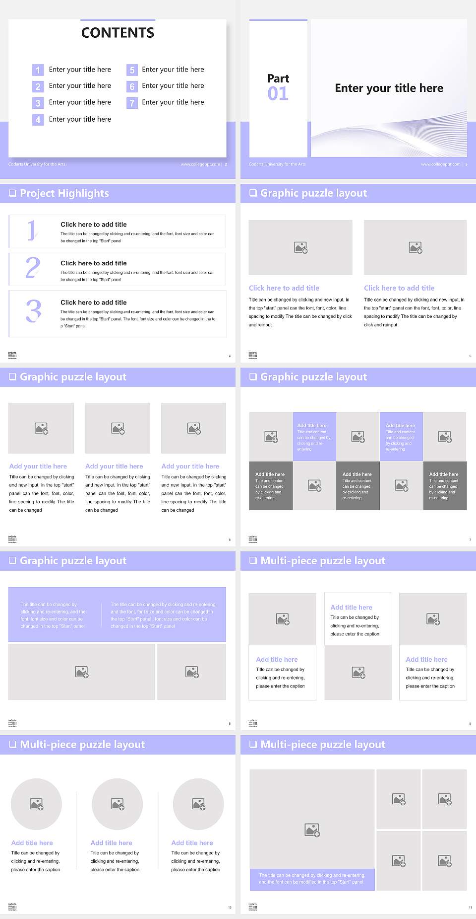 Codarts University for the Arts General Purpose PPT Template4:3 ratio PPT effect preview image2