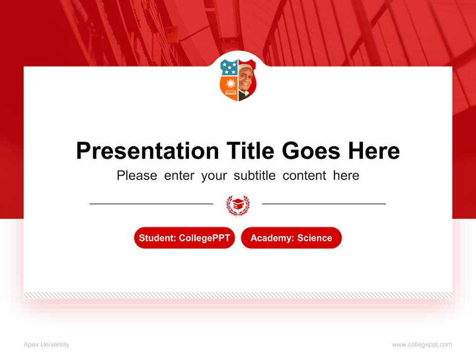 Apex University National Scholarship Defense PPT Template4:3 ratio PPT effect preview image4