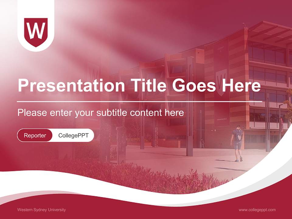 Western Sydney University Lecture Sharing and Networking Event PPT Template4:3 ratio PPT effect preview image4