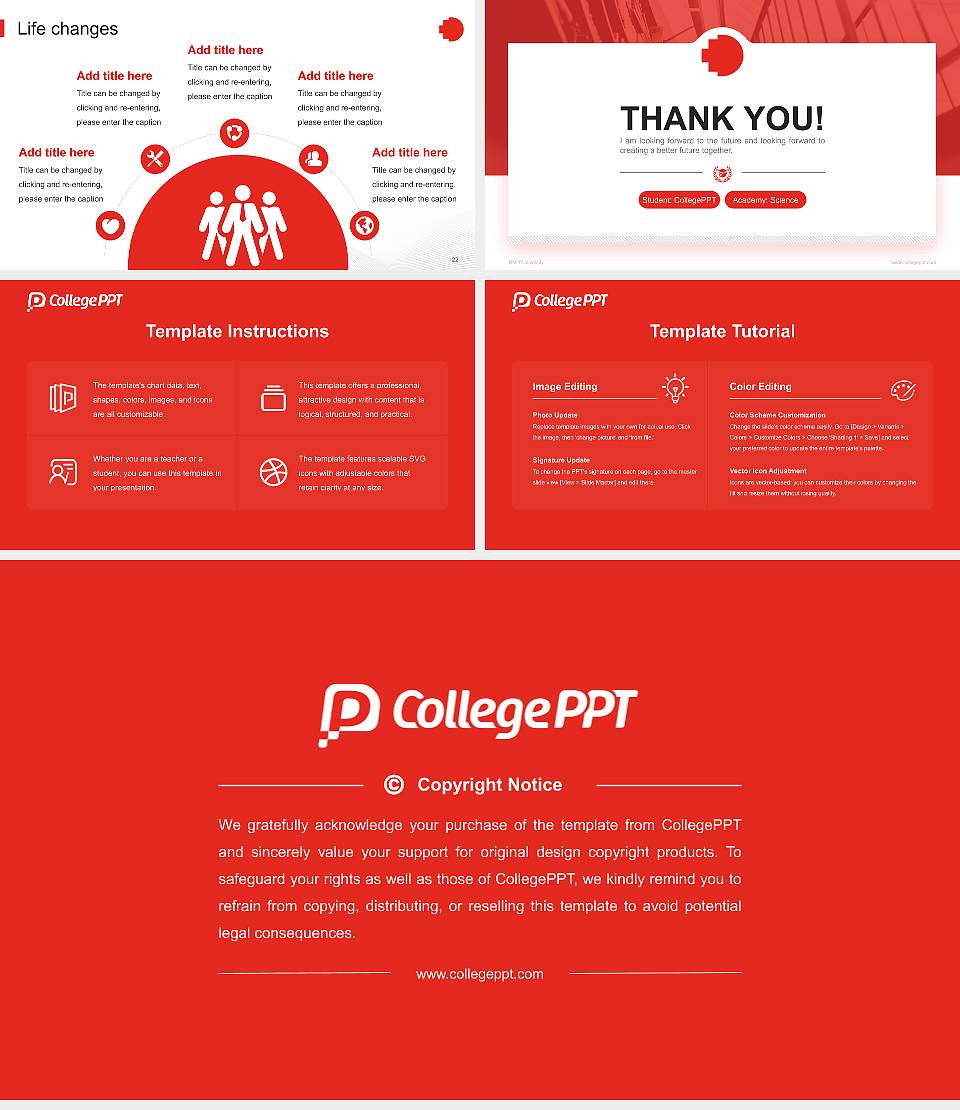 RMIT University National Scholarship Defense PPT Template16:9 ratio PPT effect preview image4