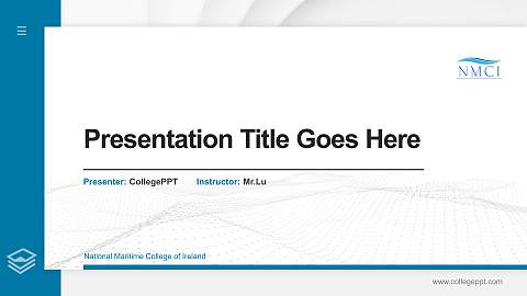 National Maritime College of Ireland Thesis Proposal/Graduation Defense PPT Template