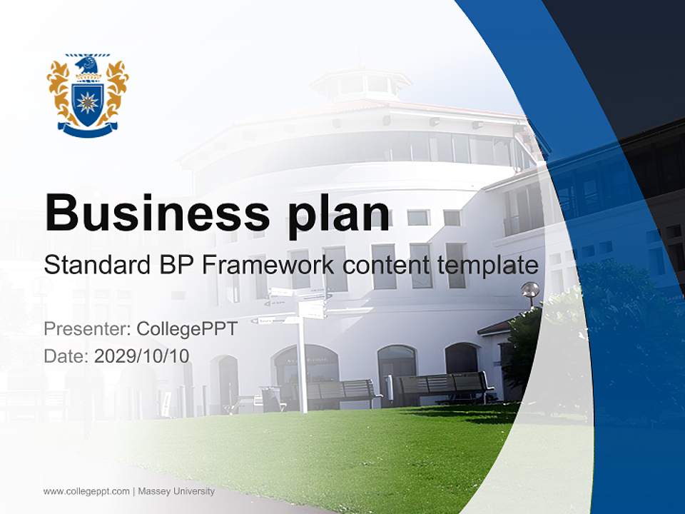 Massey University Competition/Entrepreneurship Contest PPT Template4:3 ratio PPT effect preview image9