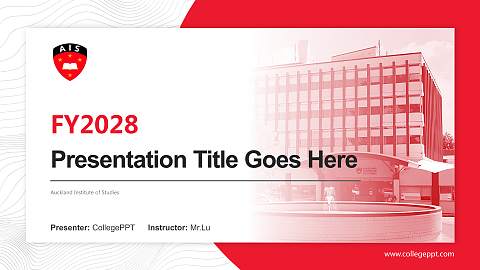 Auckland Institute of Studies Academic Presentation/Research Findings Report PPT Template