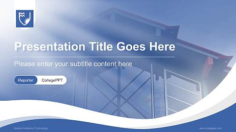 Eastern Institute of Technology Lecture Sharing and Networking Event PPT Template