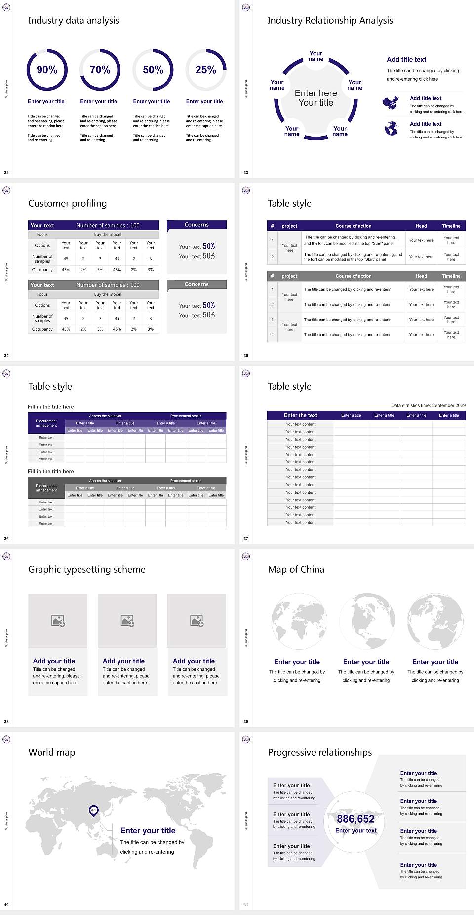 Asian International University Competition/Entrepreneurship Contest PPT Template4:3 ratio PPT effect preview image5